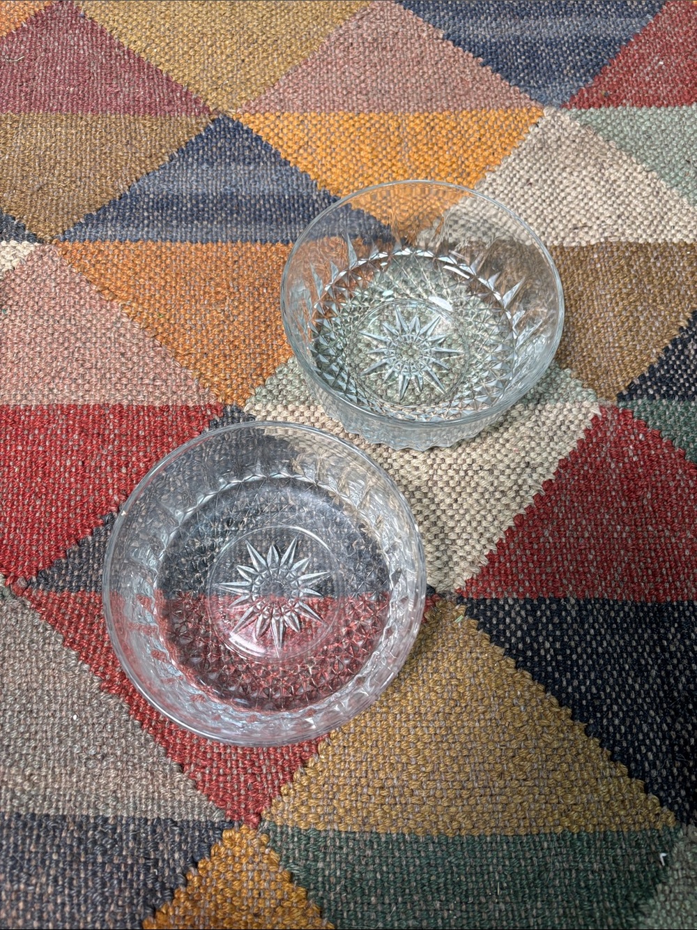Arcoroc France Clear Glass Bowl Dessert Set of 2